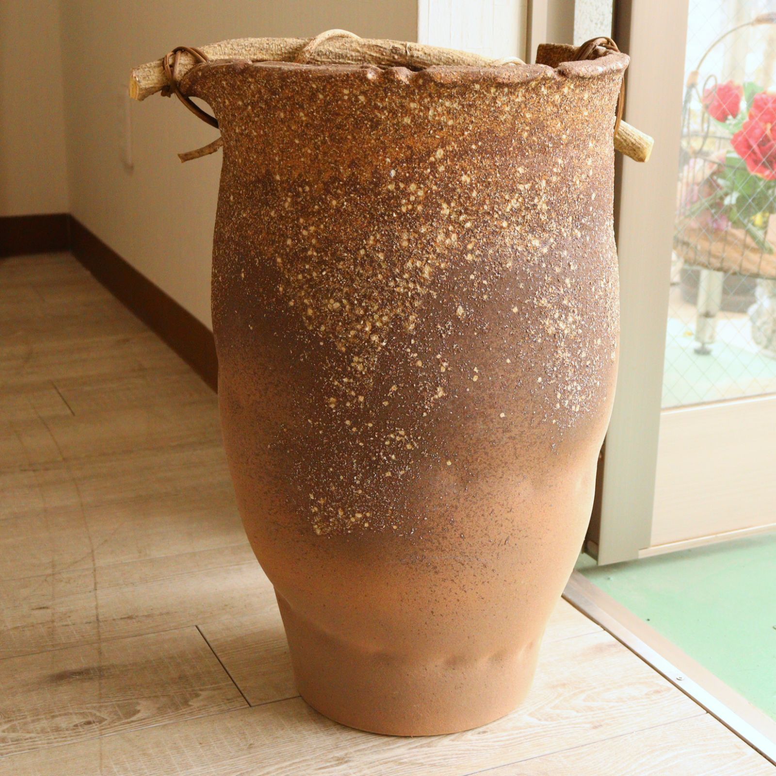 傘立て 手桶 信楽焼 陶器 日本製 アンブレラスタンド-
