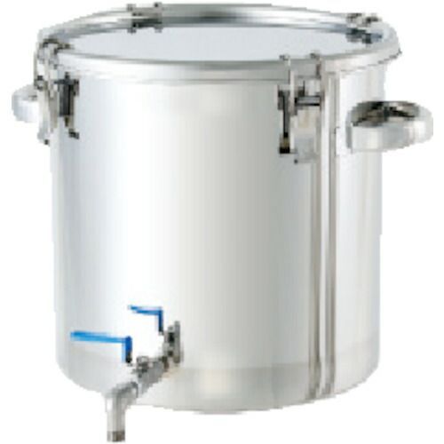 日東 ステンレスタンク ストレート密閉タンク ボールバルブ付 ２５Ｌ