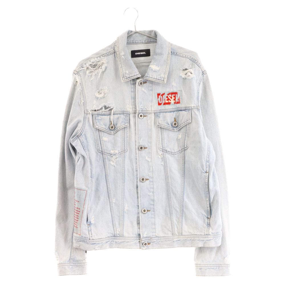 希少✨【DIESEL】インダストリー デニムジャケット Gジャン ダメージ加工 DIESEL ディーゼル デニムジャケット gジャン ダメージ加工