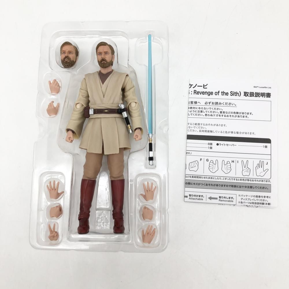 箱付 開封 バンダイ スター･ウォーズ エピソード3|シスの復讐 S.H.Figuarts オビ ワン･ケノービ 17