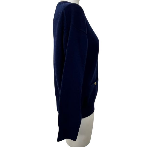 momo様　エブール　ebure ウールカシミヤ Vネックニット　ネイビー momo様 エブール ebure ウールカシミヤ Vネックニット ネイビー ebure