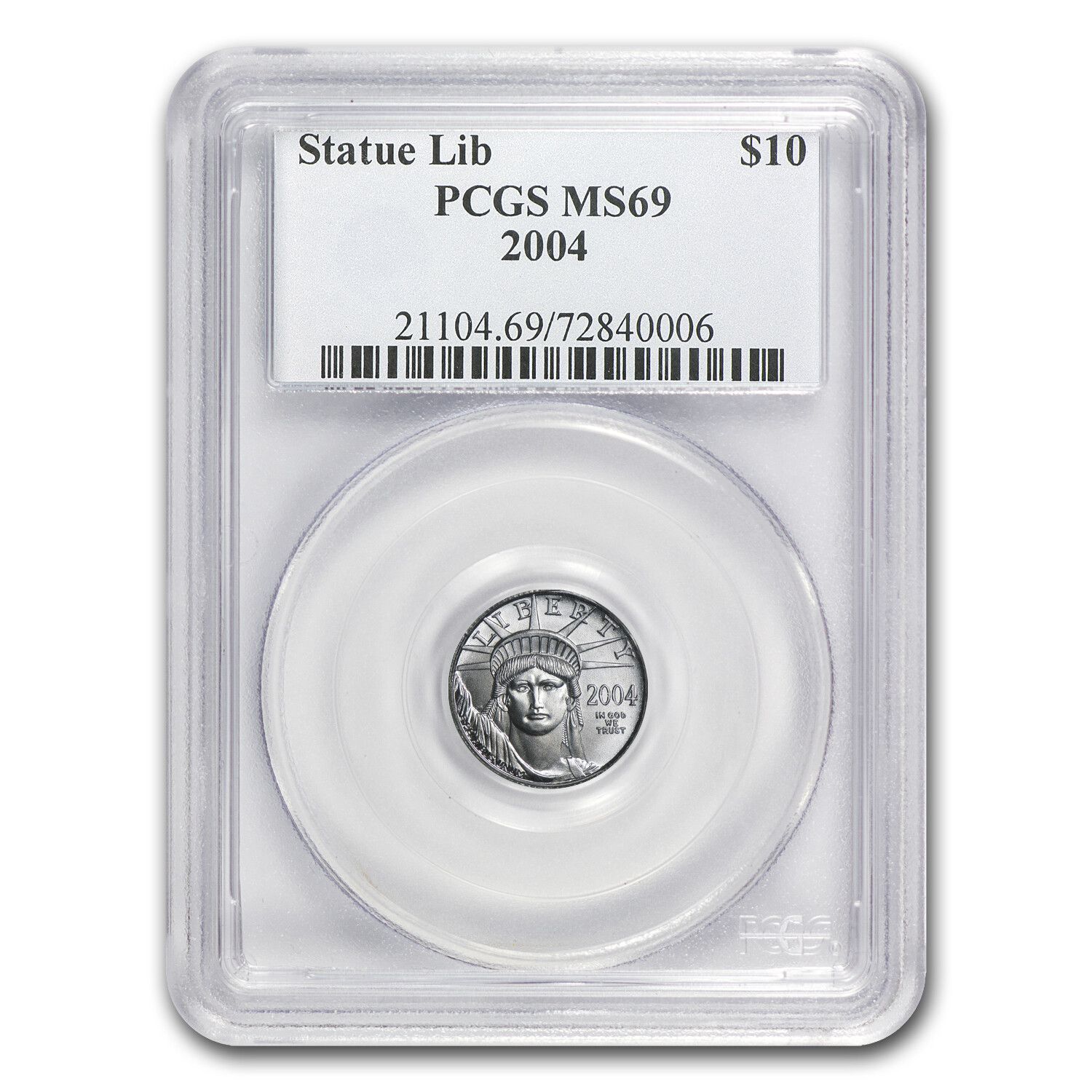 2004 1|10 oz American Platinum Eagle MS-69 PCGS