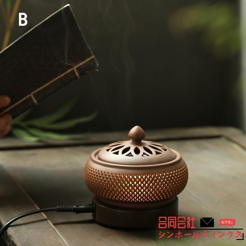 リラックス 癒し 心を落ち着かせてくれる 仏壇用香炉 手作りセラミック香アロマセラピーバーナー香炉 アロマセラピー香炉 おしゃれ お香立