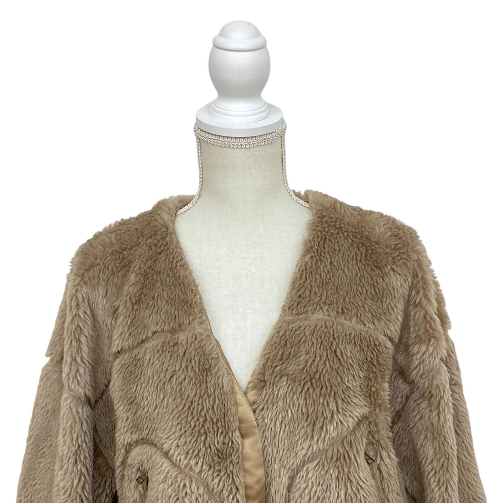 RED CHOP WORKS 茶 フリースジャケット ボアジャケット M