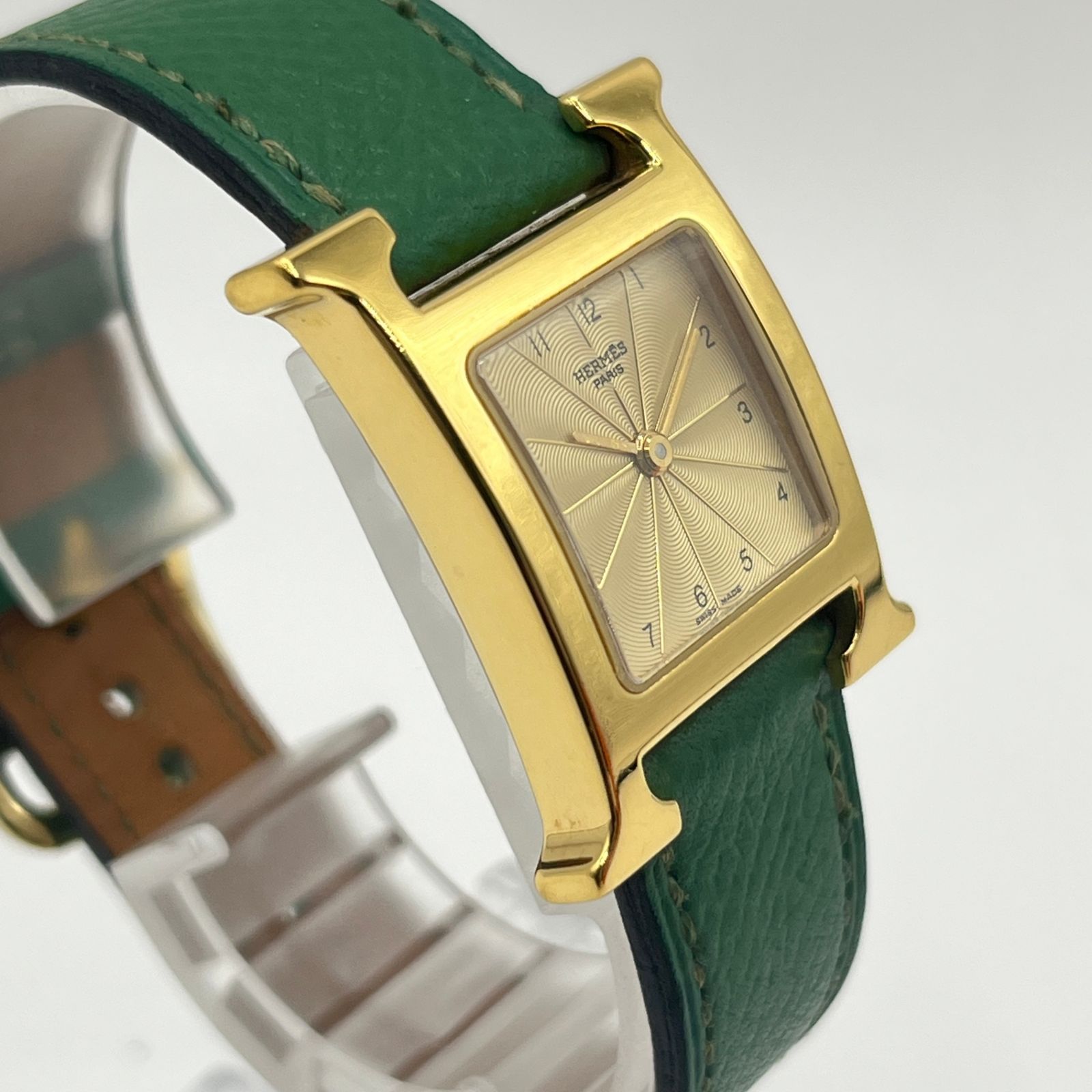不動 HERMES エルメス Hウォッチ HH1.201 レディースウォッチ クオーツ 