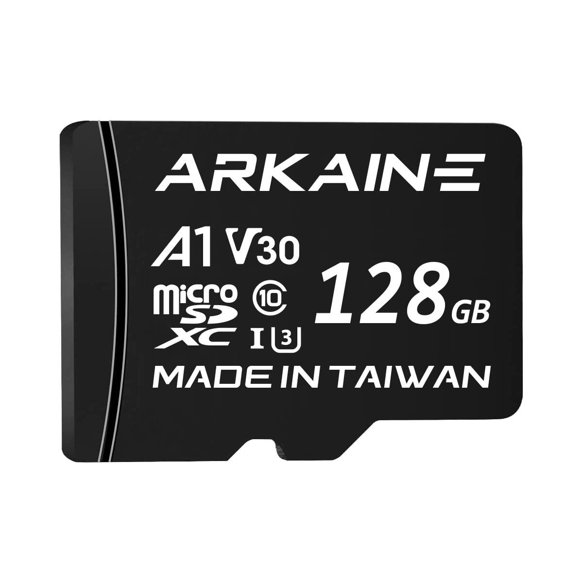 【新着商品】A1 マイクロSDカード UHS-I U3 Switch V30 4K Nintendo Ultra HD 128GB クラス10 microSD まいくろSDカード + SDアダプター付 ARKAINE - ARKV30A1128