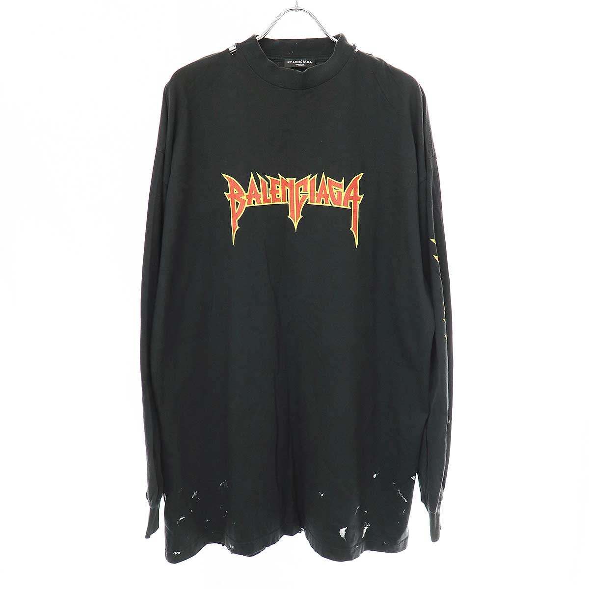 BALENCIAGA バレンシアガ 22SS Metal Oversized Long Sleeve Tee 