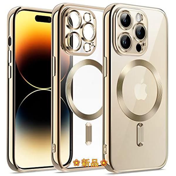 ゴールド JEDirect iPhone 14 Pro 6.1インチ用 (iPhone?14?Pro?Max 6.7インチには対応できません)  電気メッキケース カメラレンズ 保護カバー MagSafe ワイヤレス充電対応 耐衝撃ソフトTPUカバー (ゴールド - KT Shop - メルカリ