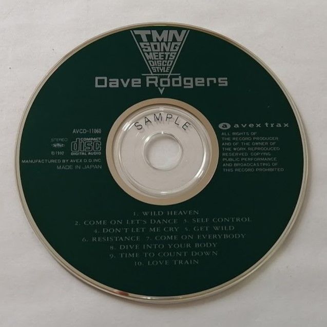 DAVE RODGERS デイヴ ロジャース TMN SONG MEETS DISCO STYLE