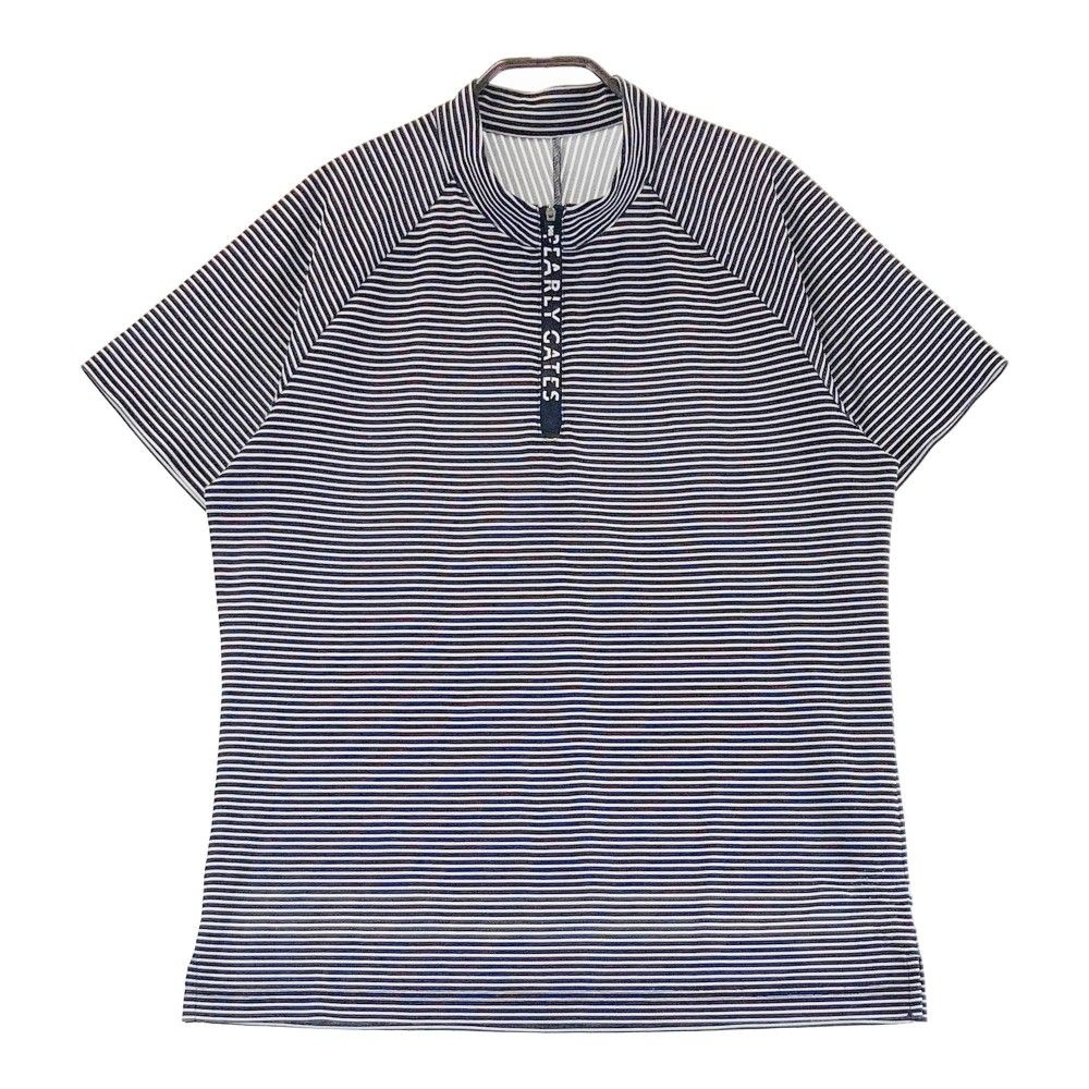 サイズ：4 PGG PEARLY GATES パーリーゲイツ ハーフジップ 半袖Tシャツ 
