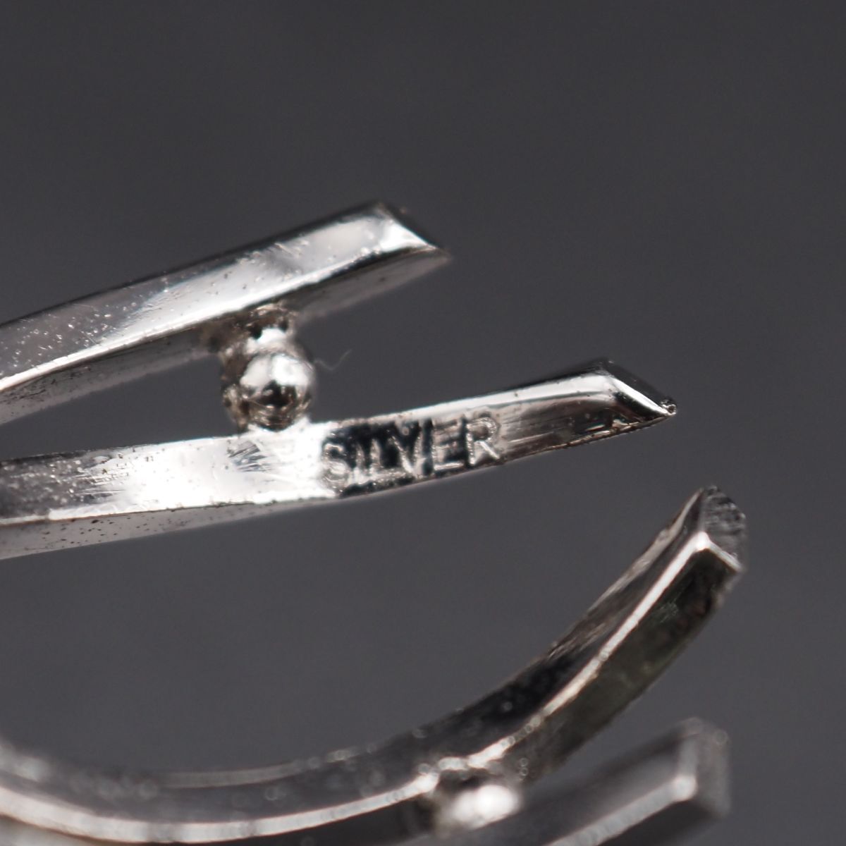 B314 本真珠 6.4-6.9mm10珠 パール SILVER刻印 ブローチ