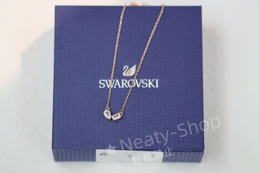 💗新品💗Swarovski  ファッショローズゴールド鎖骨ネックレス