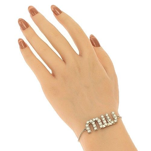MIUMIU ミュウミュウ クリスタル ブレスレット 5JB297 - メルカリ