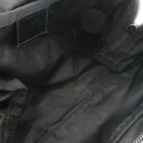 プラダ PRADA ポーチ ナイロン レザー 革 三角ロゴプレート 黒 ブラック CK23 GY11 DECORATOM_COM_BR