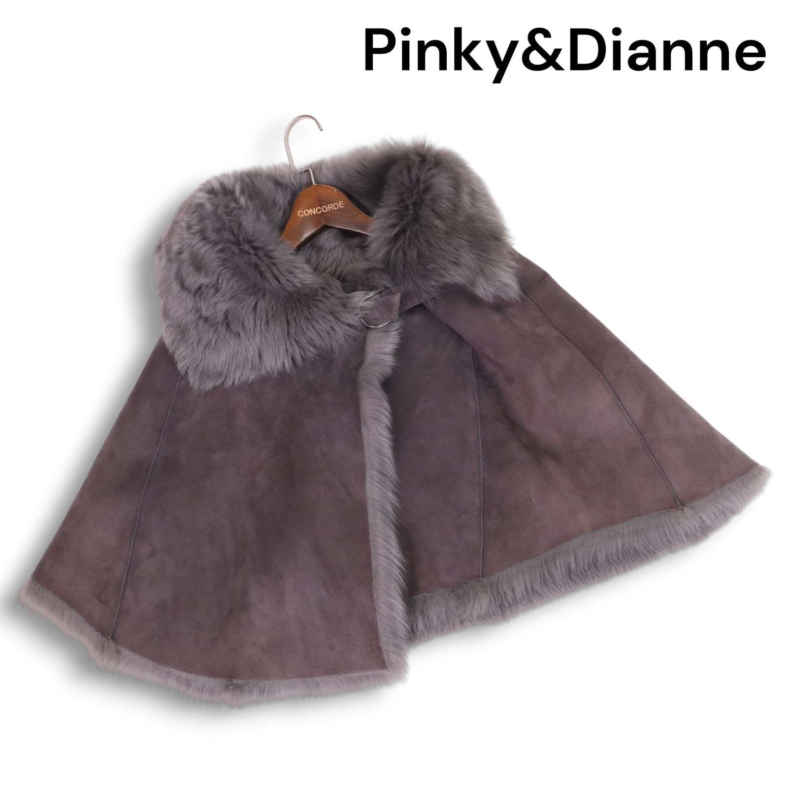 Pinky&Dianne✨ポンチョ ケープ アンゴラウール ラビットファー
