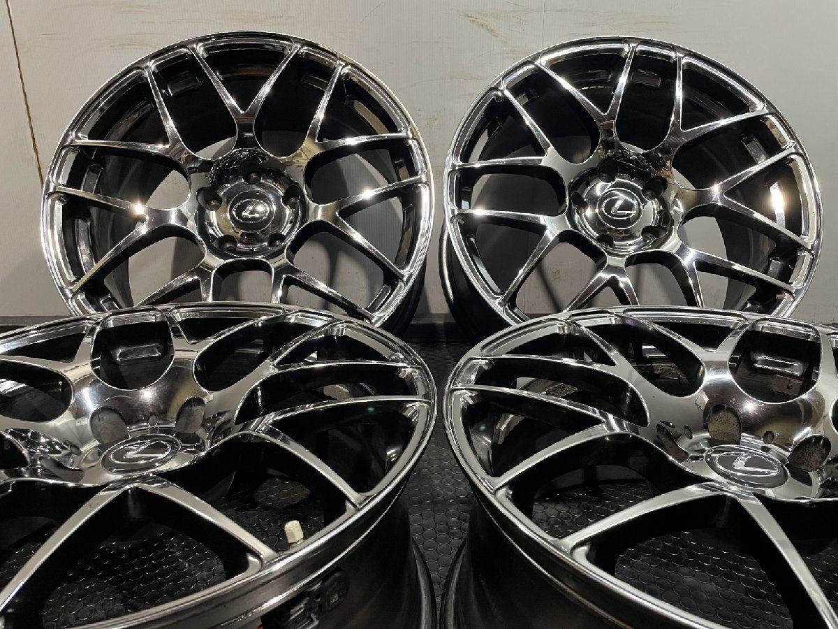 LEXUS LS 純正OPホイール モデリスタ 19インチ 4本 8.5J5HPCD120 35 ブライトクロームメッキ LS600 LS460 40アルファード等 MHZ799MY