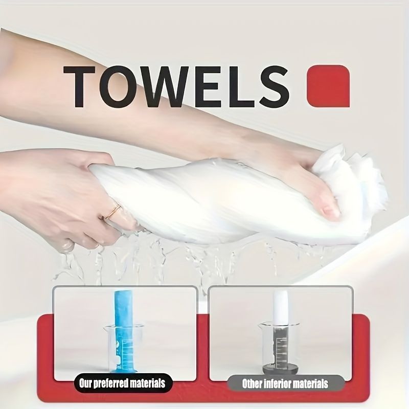 7|14個のPurezza圧縮式使い捨てタオル 厚みのあるフェイスタイッシュ