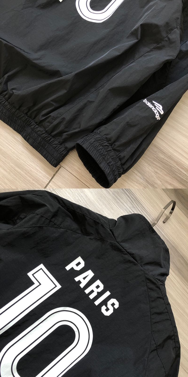 バレンシアガ ピステ・ウィンドブレーカー 黒 balenciaga ブラック ピステ ウィンドブレーカー バレンシアガ