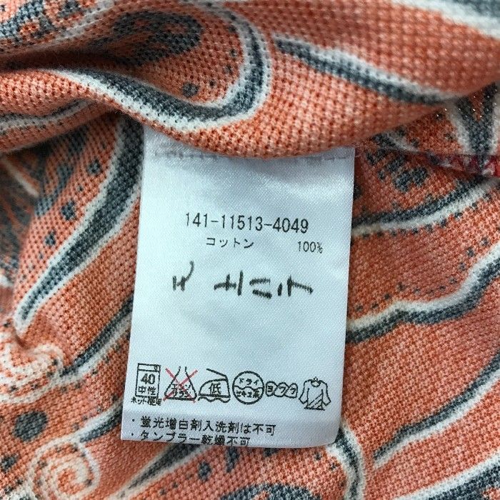 ETRO エトロ ポロシャツ メンズ 夏 半袖 コットン ペイズリー柄