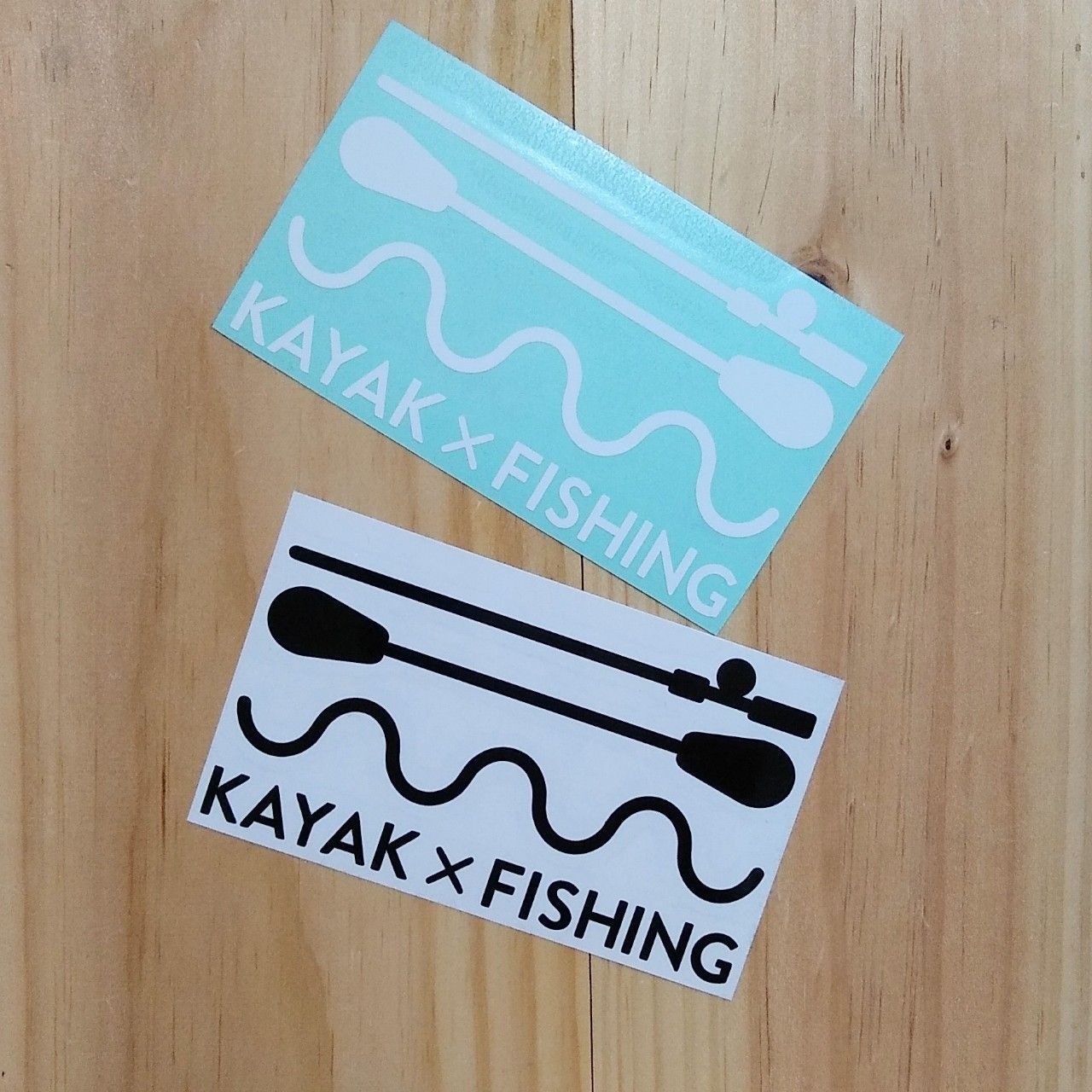 KAYAK×FISHING sticker Mサイズ ☆ 釣りステッカー - メルカリ