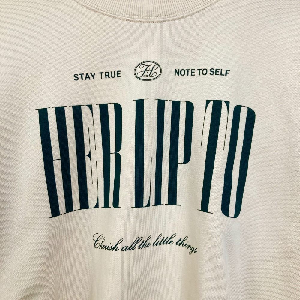 美品】her lip to/裏起毛スウェット - メルカリ