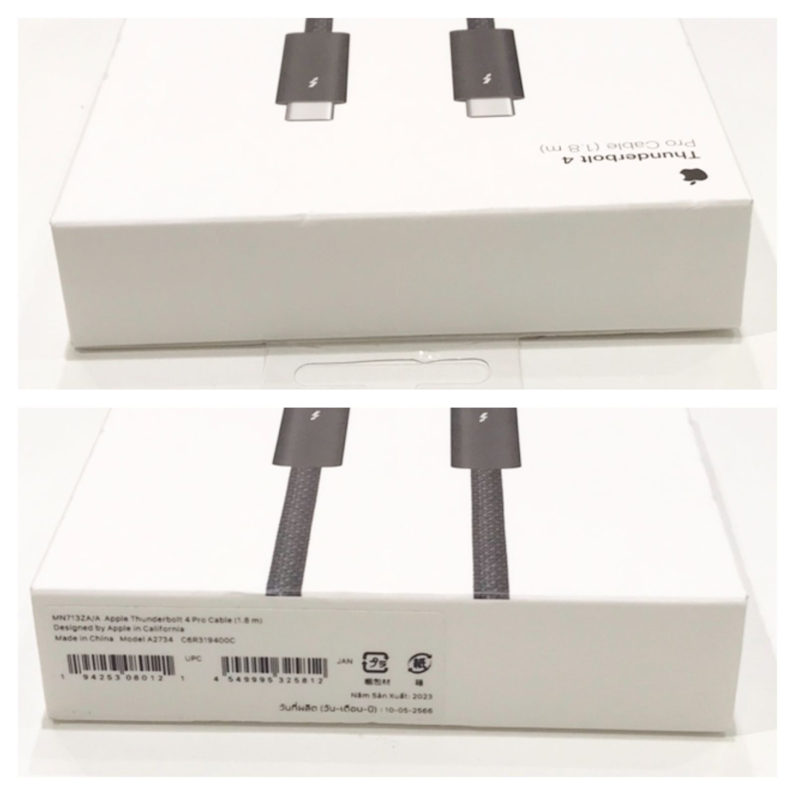 θ【新品未開封品】Apple/アップル Thunderbolt 4 (USB‑C) Proケーブル 1.8 m MN713ZA/A ブラック  サンダーボルト完品 S20470564403 - メルカリ