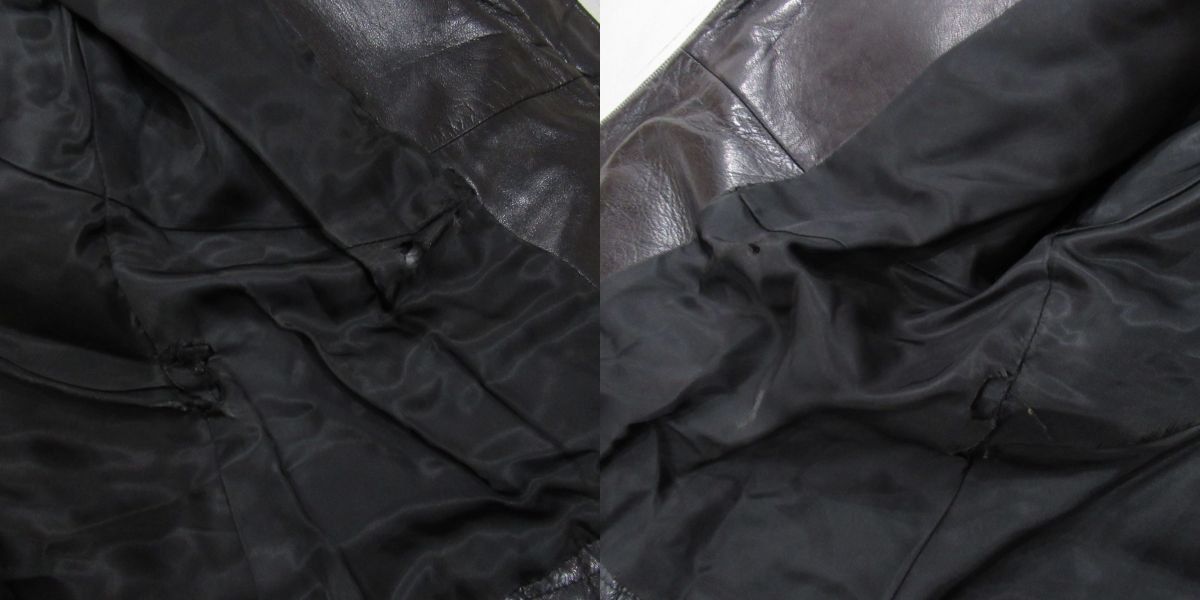 ISSEY MIYAKE - 名作 1991AW ISSEY MIYAKE イッセイミヤケ アーカイブ キルティングレザー マルチポケット カーゴジャケット ブルゾン M 黒 ブラック レディース 古着 中古 USED ISSEY MIYAKE - 91AW ISSEY MIYAKE イッセイミヤケ アーカイブ