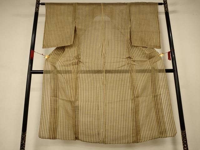 平和屋着物 夏物 紗紬 格子 正絹 AABA9377jd