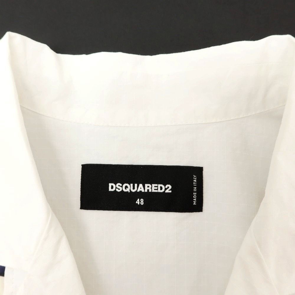 【DSQUARED2】Tシャツ☆ホワイト☆半袖☆コットン☆ 新品 DSQUARED2 Tシャツ ホワイト 半袖Tシャツ 白 半袖 M メンズ