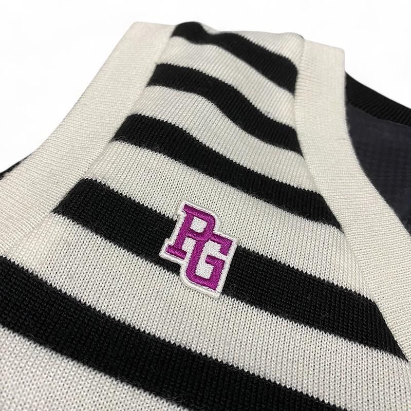 パーリーゲイツ リバーシブル 切替 ニットベスト PEARLY GATES