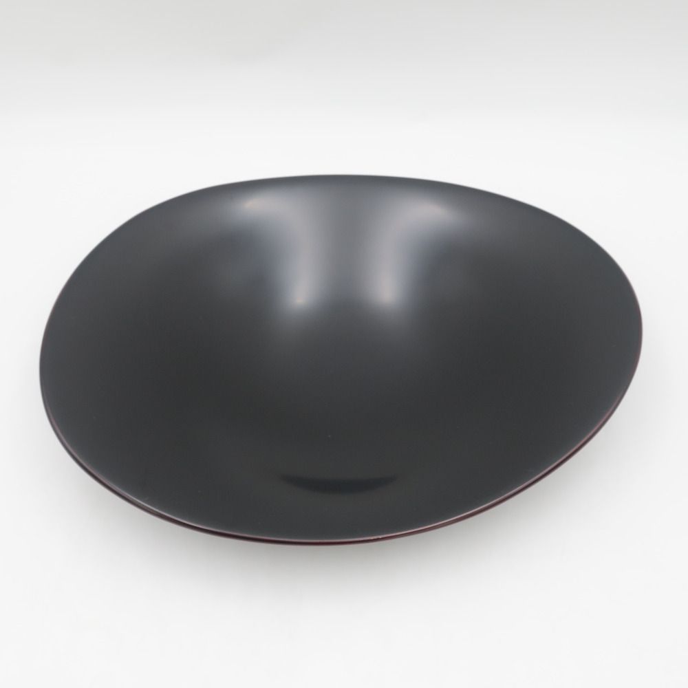 輪島屋善仁 漆鉢 朱色縁 楕円 深皿 外箱無し 漆器 現状品 - メルカリ