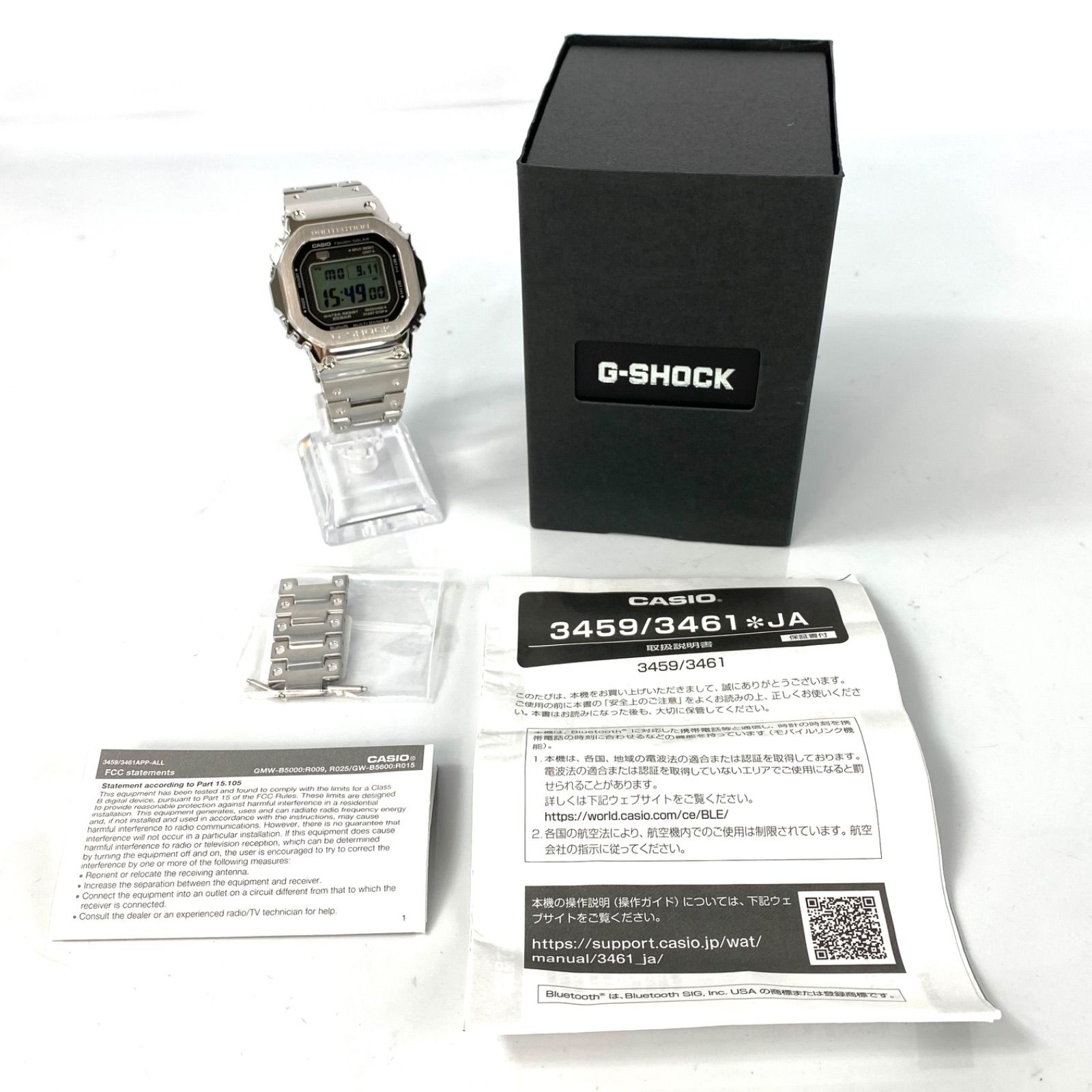 美品】カシオ CASIO G-SHOCK GMW-B5000D-1JF 5000シリーズ フルメタル