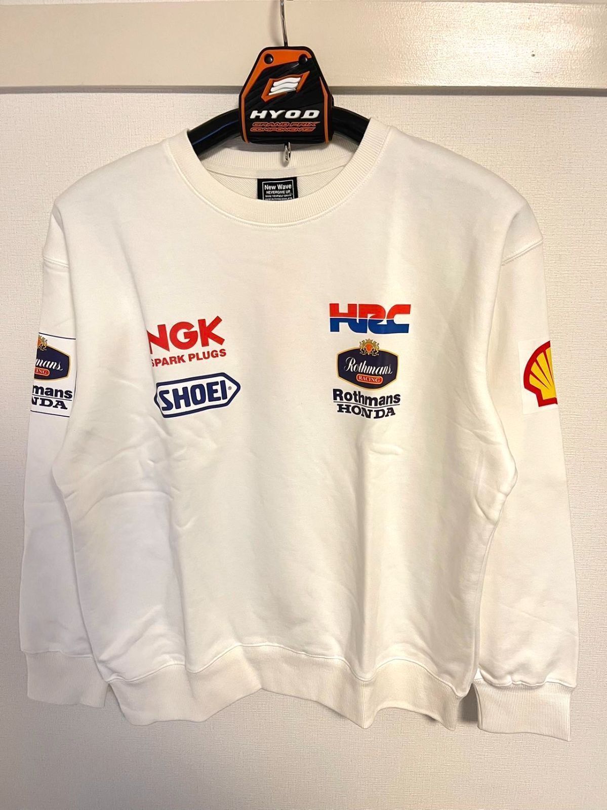 アウトレット L ロスマンズ Rothmans x NSR MotoGP レーシング スウェット バイクウエア HRC アウトドア