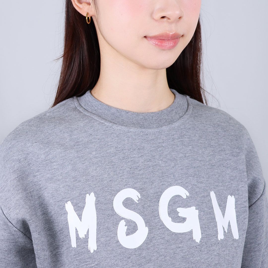 エムエスジーエム MSGM キッズ レディース ロゴ トレーナー スウェット JUSW018 UNI 裏起毛