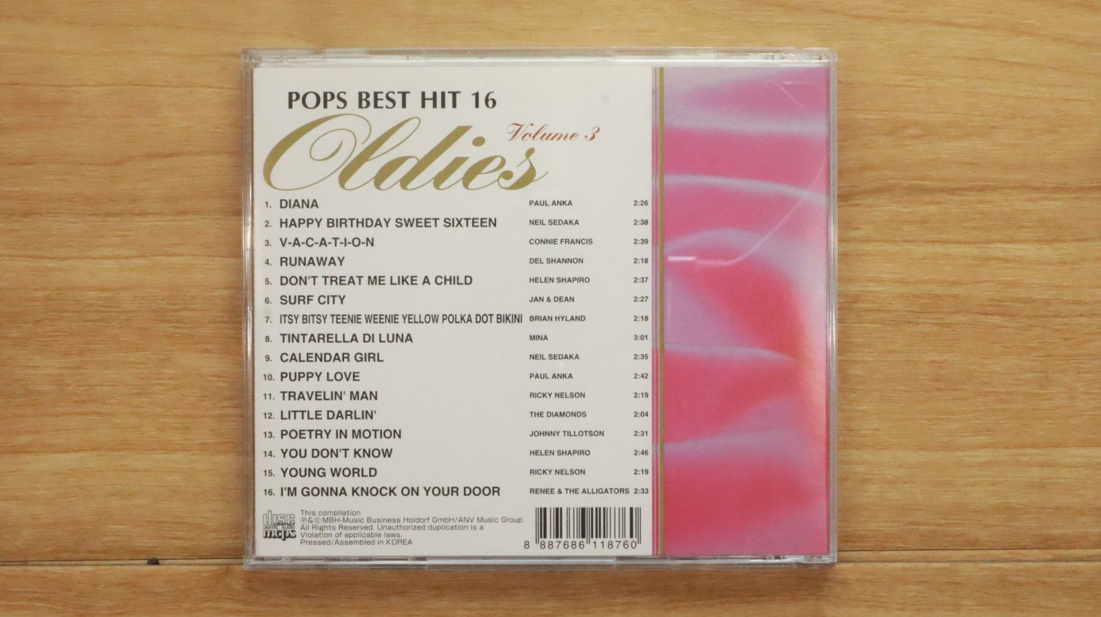 中古CD☆オムニバス/Various Artists□ Oldies POPS BEST HIT 16