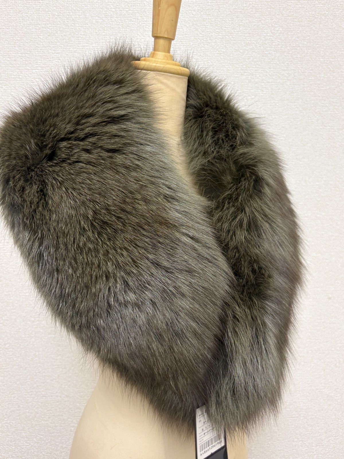 SAGA FOX フォックスファーショール グリーン リアルファー C25101215