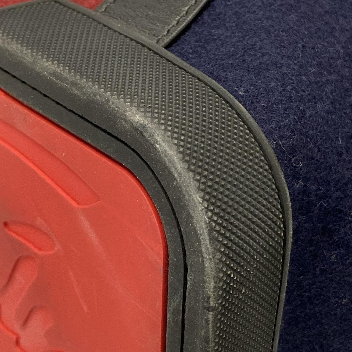 クリスチャンルブタン ボストンバッグ バッグデイモン ダークネイビー×ボルドー×マルチ 本体ロックなし ウール レザー USTAUSTRALIA_COM_AU