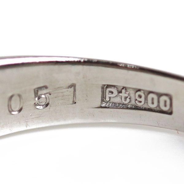 Pt900プラチナ リング・指輪 ダイヤモンド0.51ct 11号 4.5g MR5581 レディース 中古