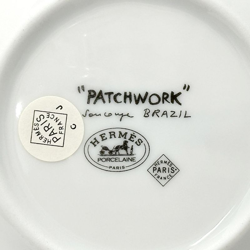 エルメス PATCHWORK 陶磁器皿 エルメス HERMES 食器 カップ＆ソーサー ペアセット レディース