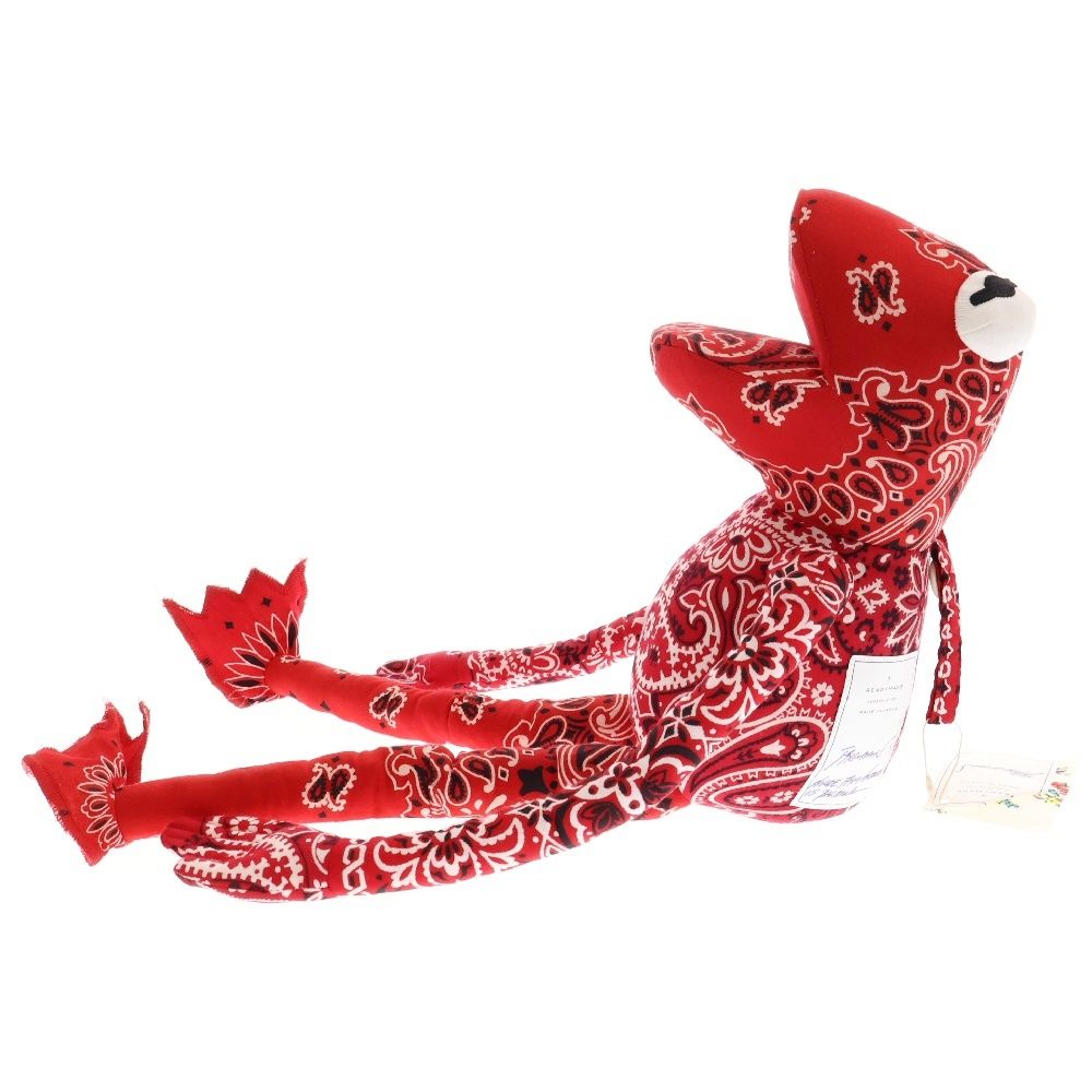 READY MADE (レディメイド) FROG MAN Bandana Red フロッグマン
