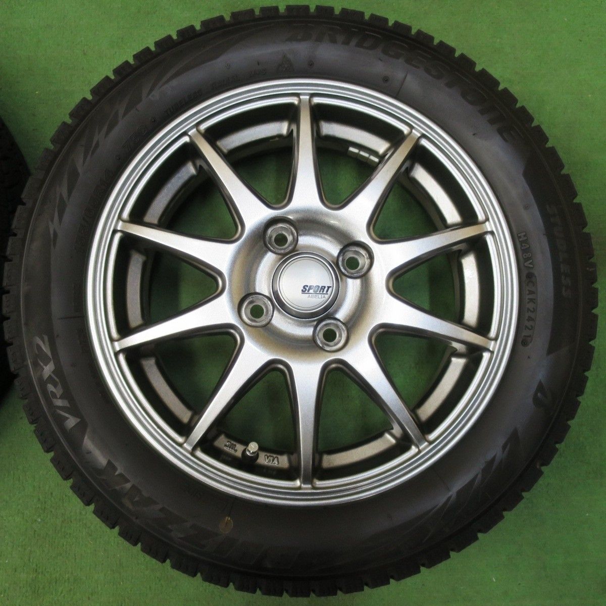 バリ溝！21年！キレイ！9.5分☆スタッドレス 155/65R14