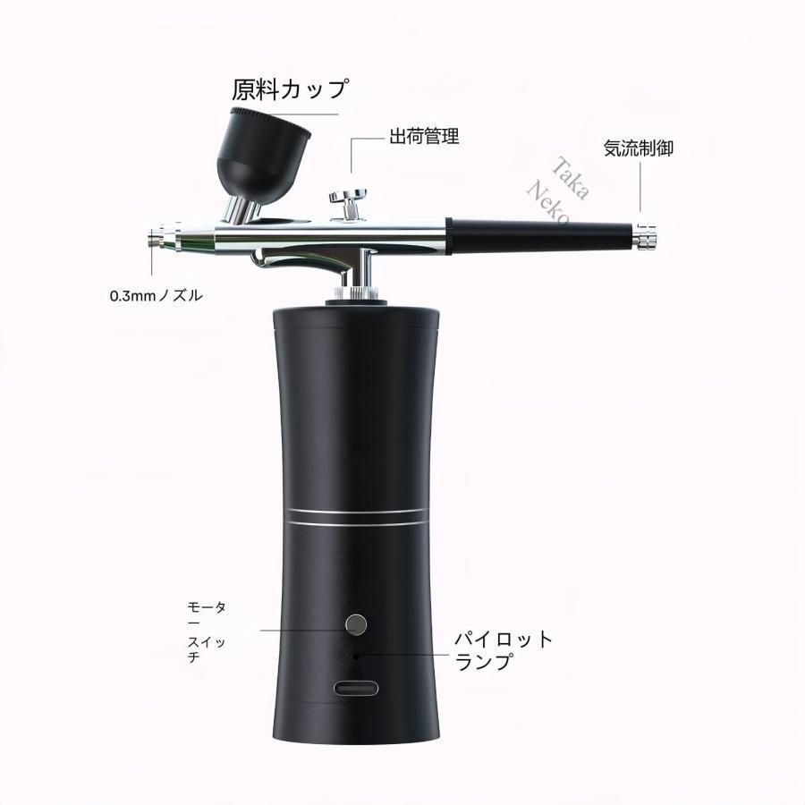 エアブラシセット エアブラシ コードレスエアブラシキット 多