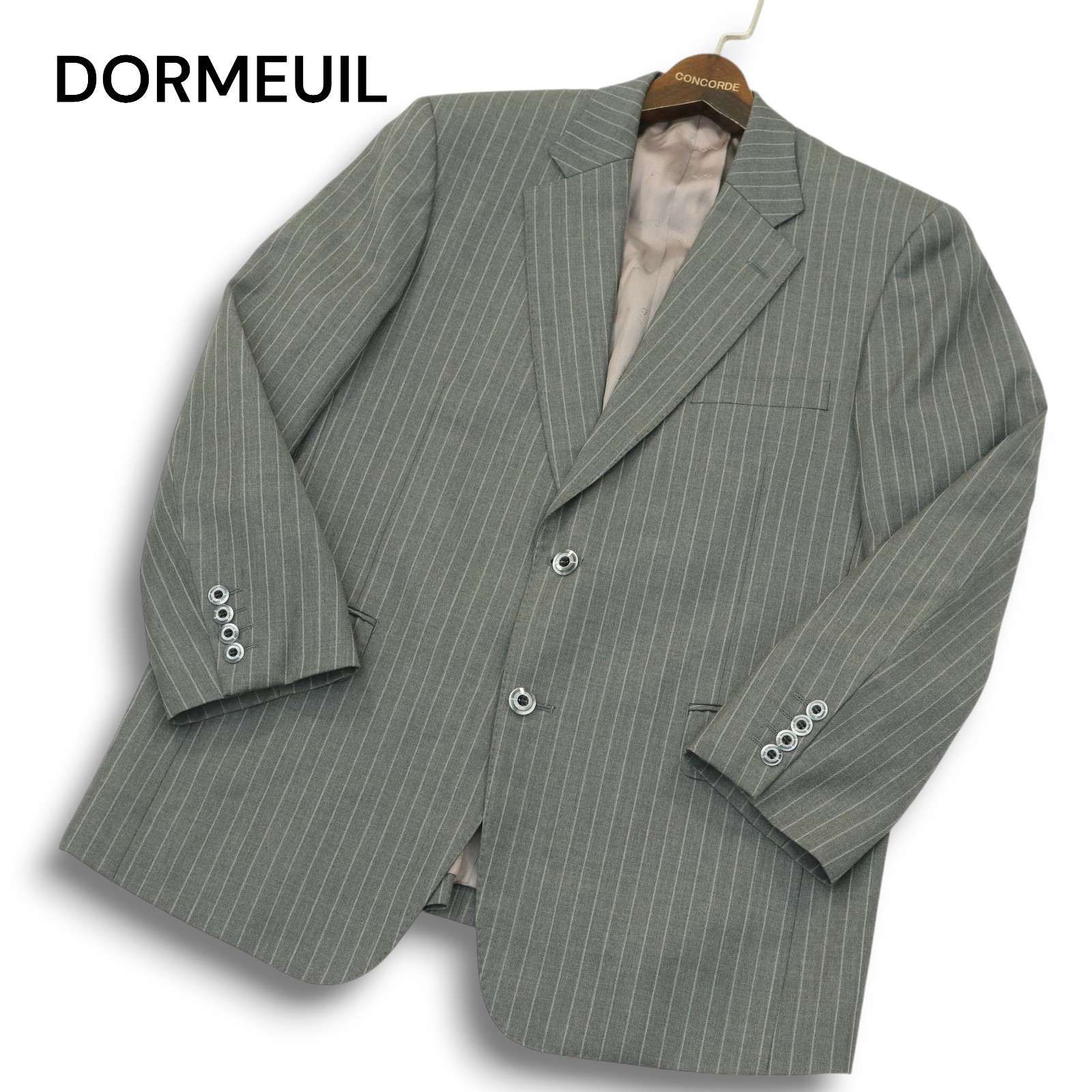 英国 DORMEUIL ドーメル生地☆ AMADEUS 通年 ウール100％ ストライプ