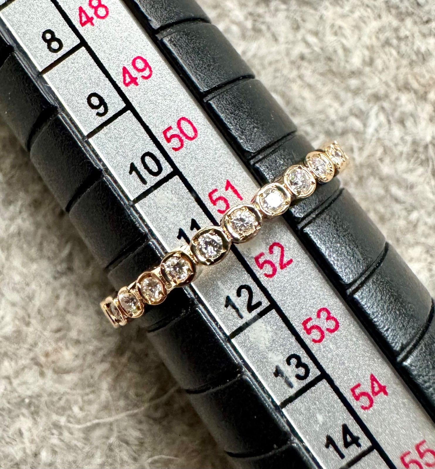 インプレッセ◇K18YG*11.5号*フルデザインダイヤモンドリング*指輪  