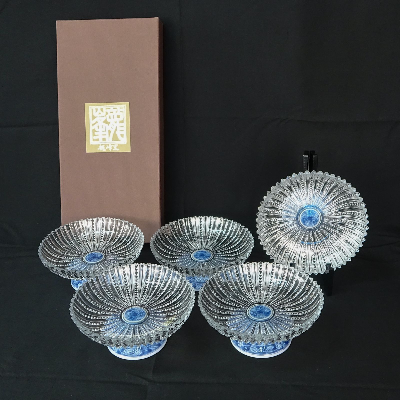 三洋陶器 龍峰窯 皿 祥瑞ガラスフルーツ皿揃 5枚 - メルカリ