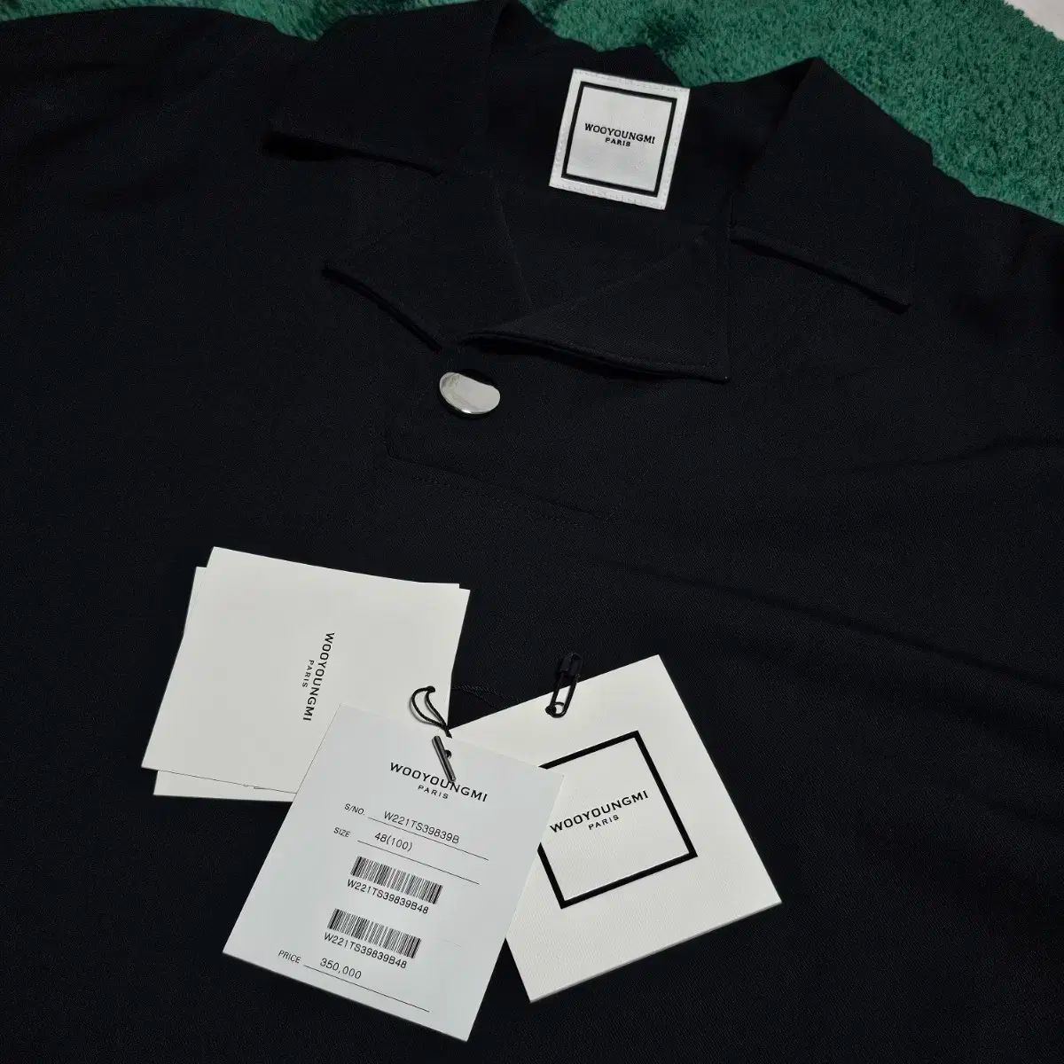WOOYOUNGMI(ウーヨンミ) ポロ Tシャツ 黒 48 サイズ