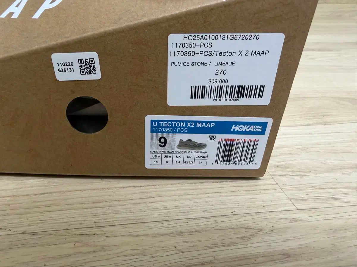 HOKA ONE ONE ホカオネオネ X maap テクトン2 270サイズ