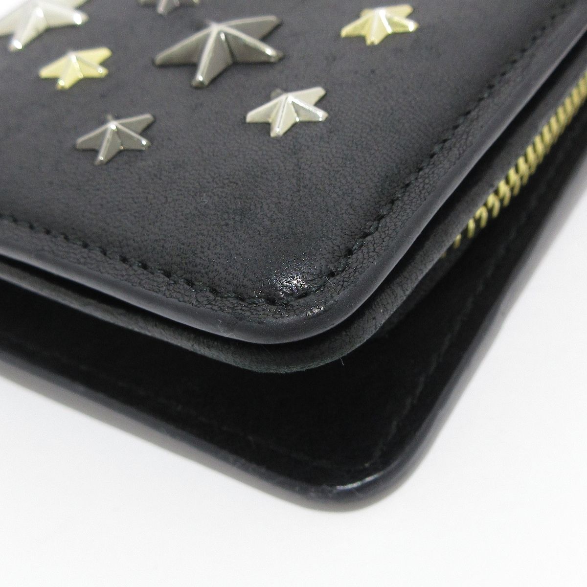 JIMMY CHOO(ジミーチュウ) 2つ折り財布 ミーラ (MEERA) 黒 スター  