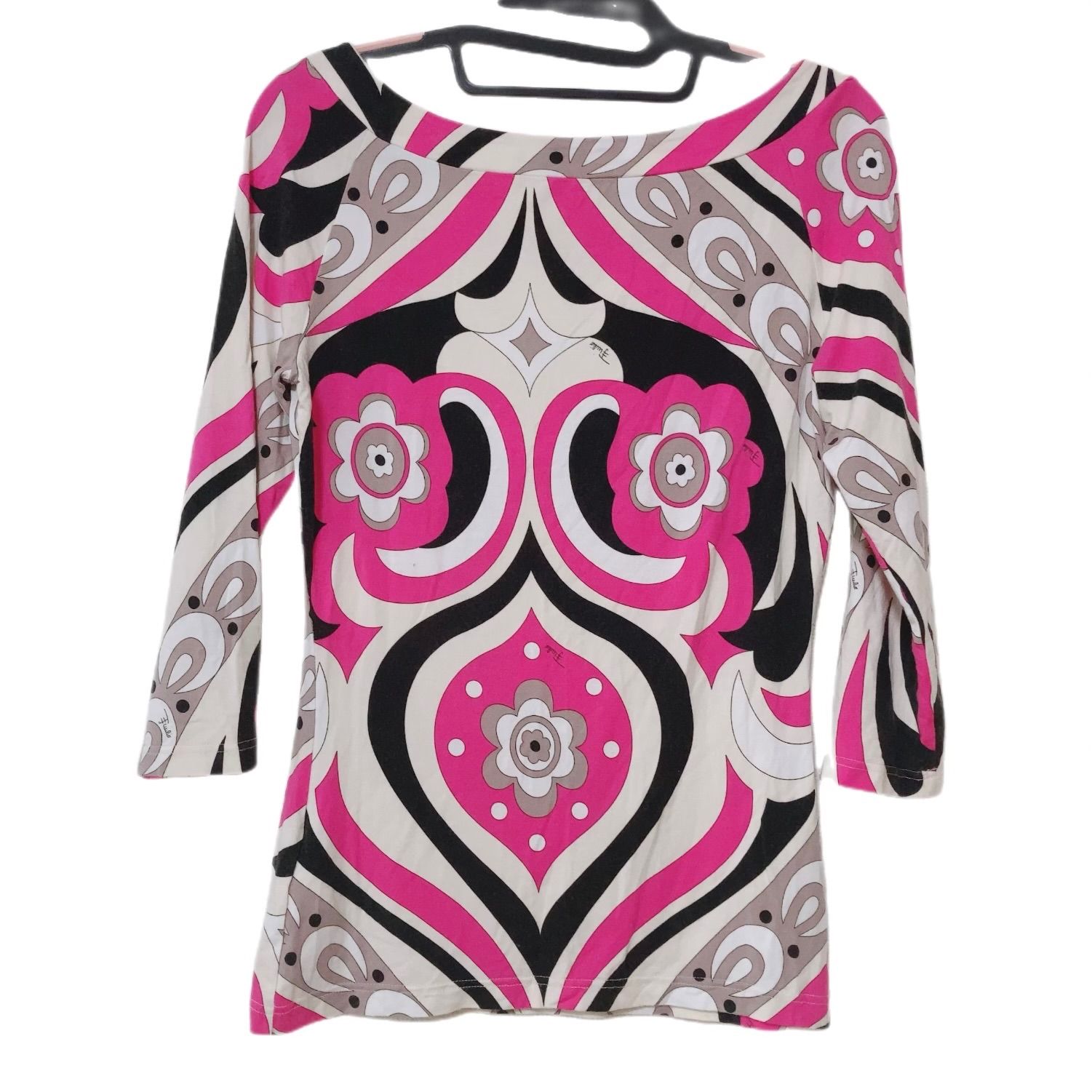 エミリオプッチ ベージュ ジップアップカーディガン ウール シルク