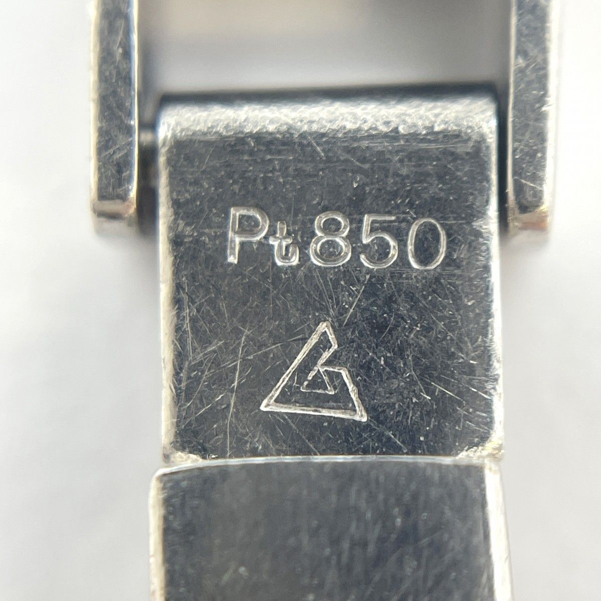 5khe078】喜平 ブレスレット Pt850 プラチナ 2面 ダブル 18.5cm 24.4g  